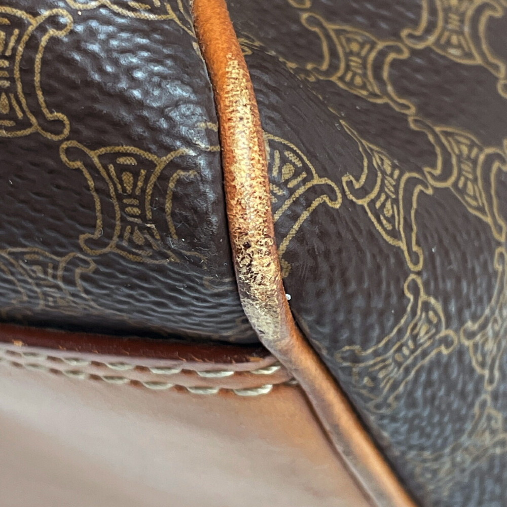 Celine Macadam Pattern Mini All Over Handbag Brown - image 2